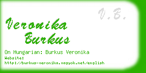 veronika burkus business card